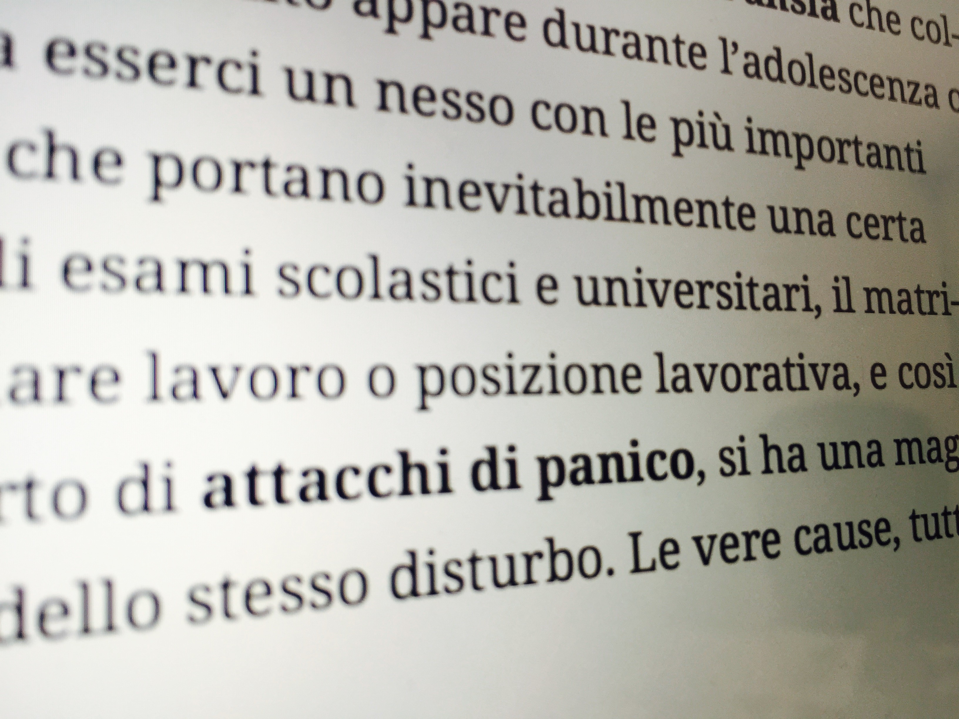 Lettura attacchi di panico